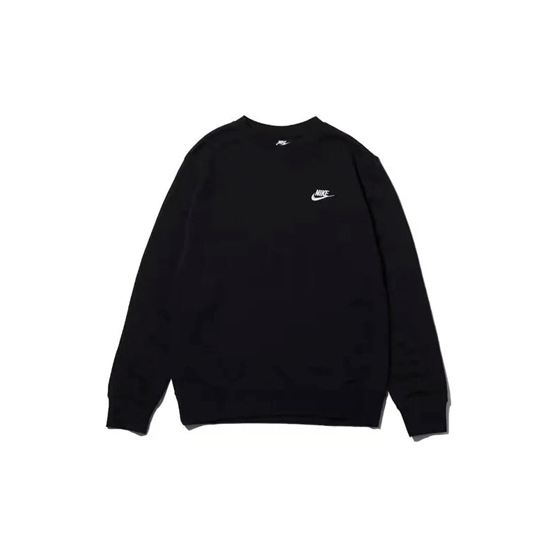 Sudadera con capucha informal de manga larga y cuello redondo con el logotipo original de Nike para hombre, color negro y gris, primavera, BV2667-010