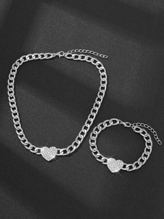 2 Pcs Jewelry Set, Classic & Fashionable For Women, Suitable For Party, Dating, Work, Holiday Wear