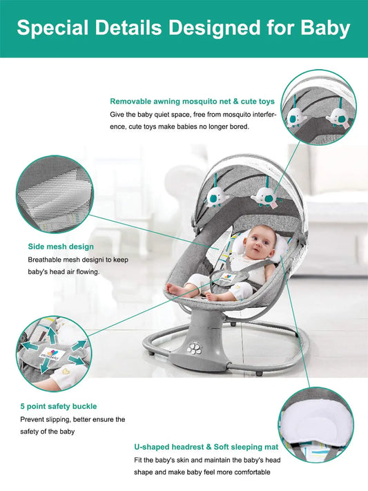 Baby bed Baby swing Baby Electric Rocking chair Rocking cradle for newborn baby swing Electric rocking chair Things for babies