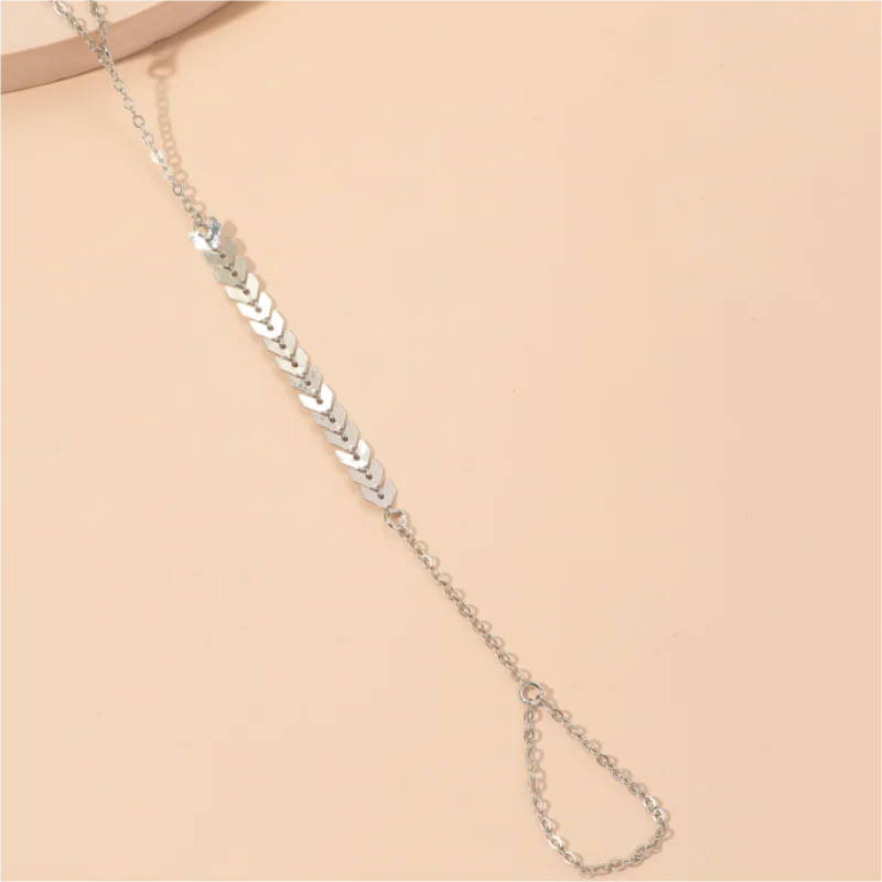 Cadena de avión elegante y de moda, cadena de dedo de aleación, cadena de tobillo para mujer