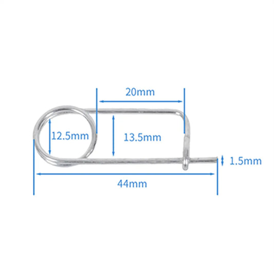 1PC Universal Safety Pin Clip Kart Safety Wire 3 Sizes Safty Wire Clip HH Type Spring Motorcycle Oil Filler Cap Auxiliary Tools