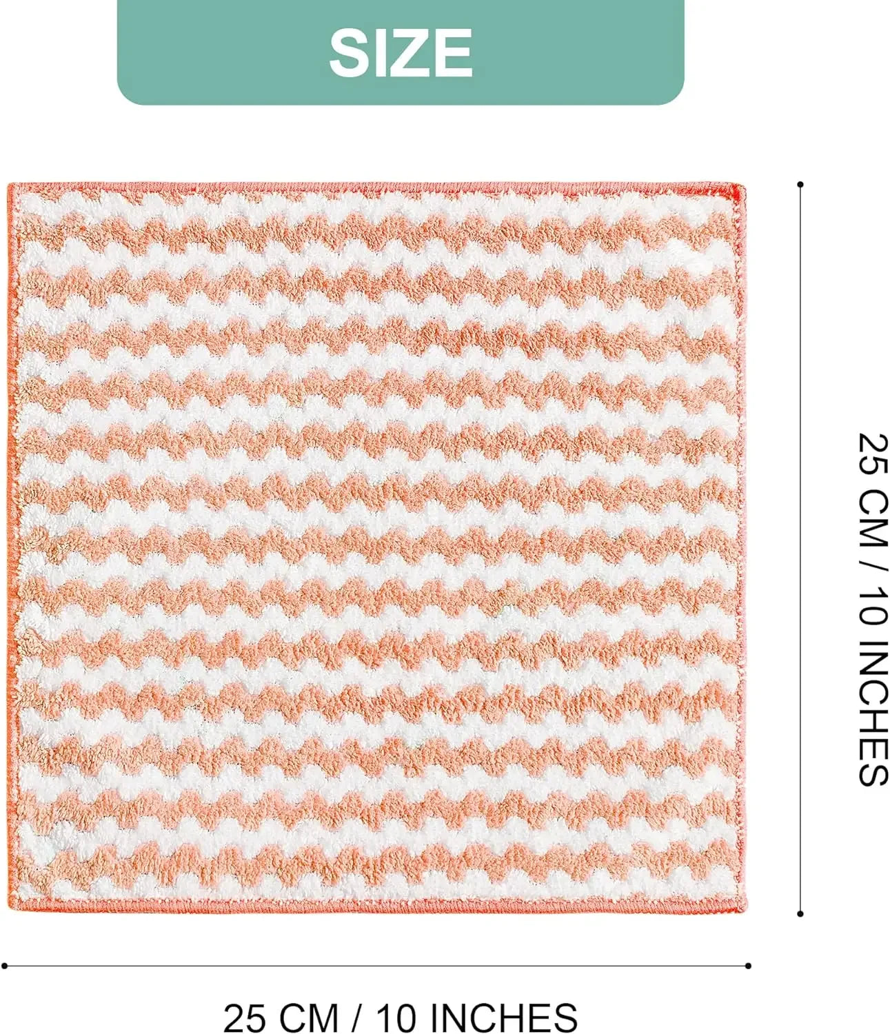 Paño de limpieza de microfibra, paños de cocina gruesos de terciopelo, alta absorción, trapos de cocina para fregar, toallas de limpieza para el hogar