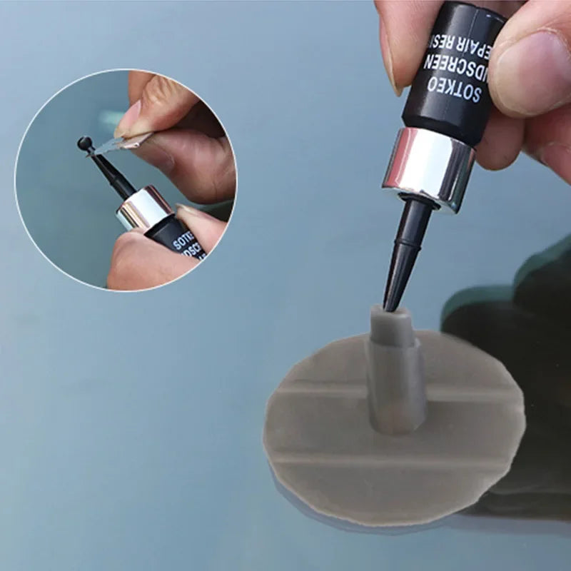 Ferramenta de reparo de para-brisa de carro, faça você mesmo, kit de reparo de tela de telefone para janela de carro, cola de cura de vidro, restauração de arranhões de vidro