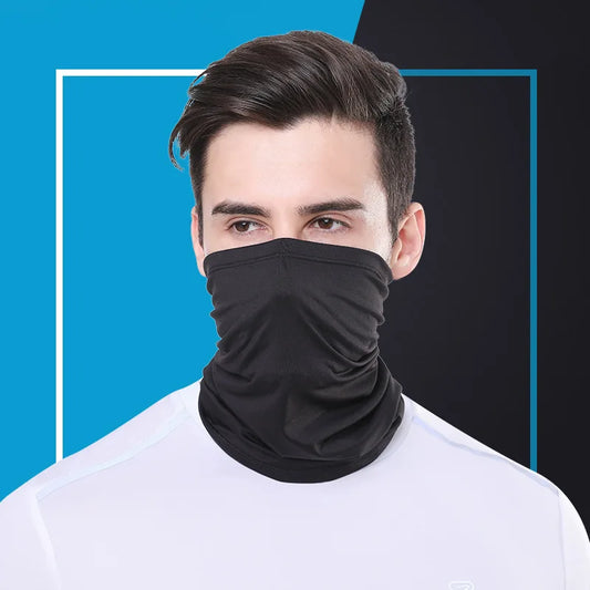 Pañuelo de seda fría con protección UV para el cuello, para deportes al aire libre, transpirable, para senderismo, camuflaje