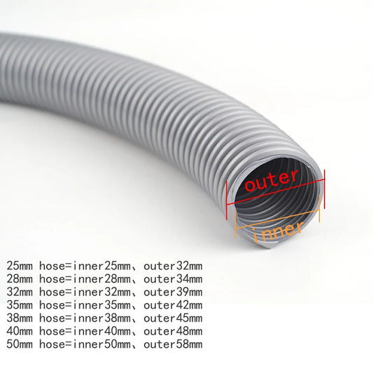 vacuum cleaner bellows straws thread Hose soft pipe durable inner 25mm 28mm 32mm 40mm vacuum cleaner parts