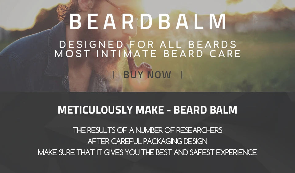 Natural Beard Balm Wax Beard Growth Oil for Men Moisturizing Smoothing Beard Styling Professional Care Cream Skin Care