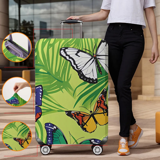 Animal pattern luggage protection cover, set suitable for 18-32 inch luggage cover, suitcase handle cover, travel accessories
