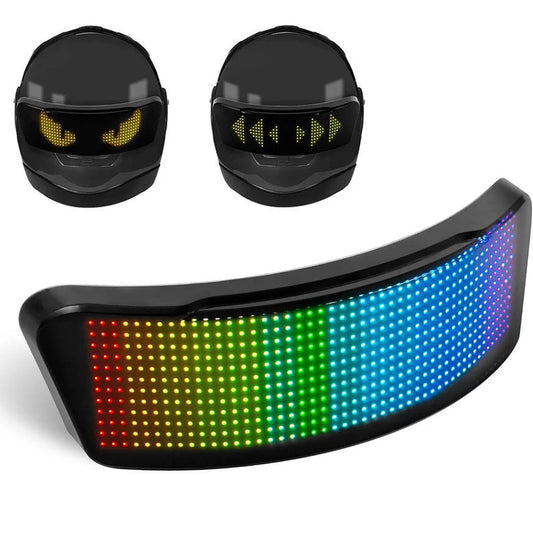 LED Helmet Display ,Motorcycle Helmet Tail Light Helmet Warning Light Moto Accessories