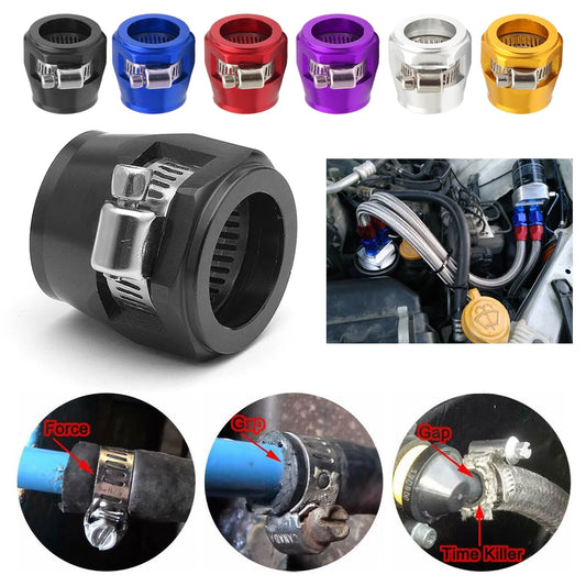 4pc an4 an6 an8 an10 an12 braçadeira de acabamento de mangueira de carro radiador modificado clipe de tubo de combustível fivela universal braçadeiras de mangueira finalizador de extremidade de óleo