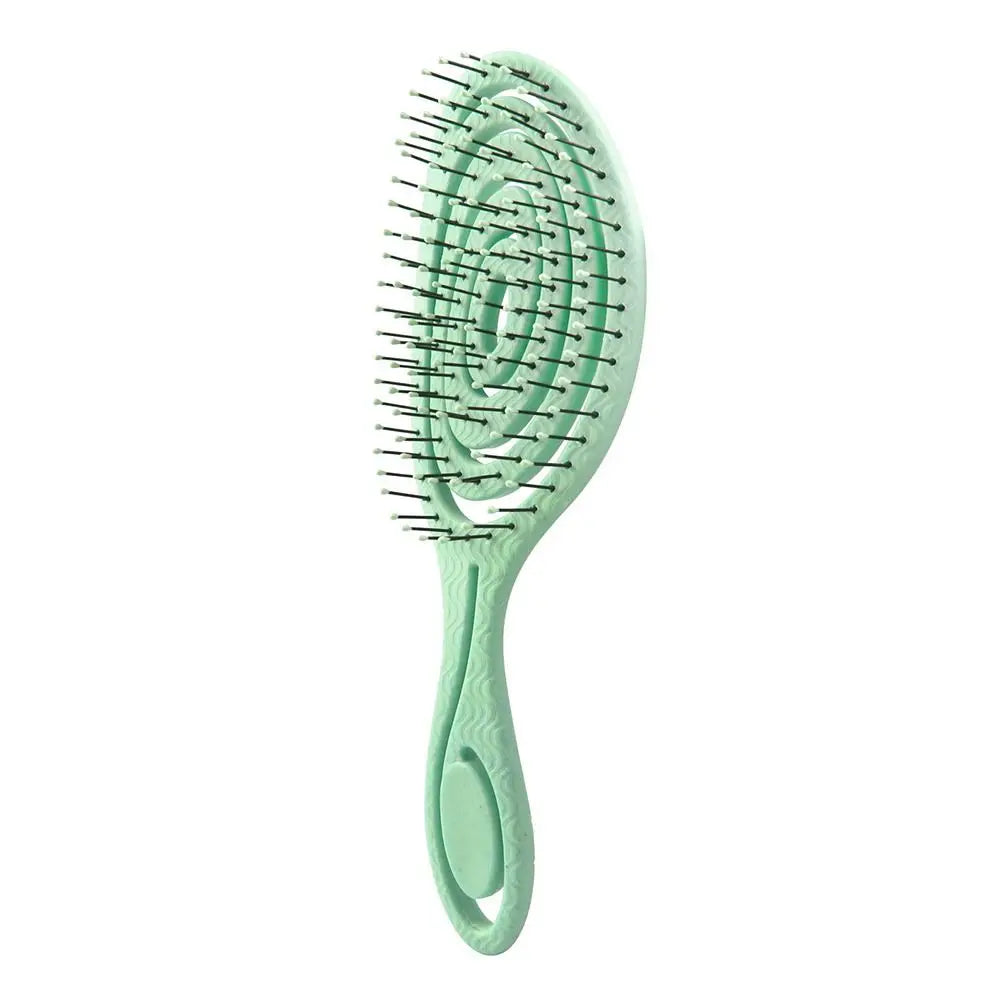 Peine de masaje elástico, peine para cabello enredado, cepillo desenredante, cepillos para cabello rizado húmedo, peine de barbero, herramientas de peluquería