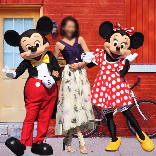 MINISO Disney Mouse Mickey Mouse Minnie Cartoon character Mascot Costume Advertising Fancy Dress Party Animal Cospaly Anime