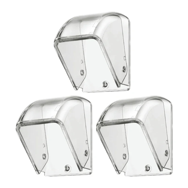 CACAZI PC Transparent Waterproof Cover for Wireless Doorbell Button Chime Outdoor Rain-cover Home Case Suitable for Most Buttons
