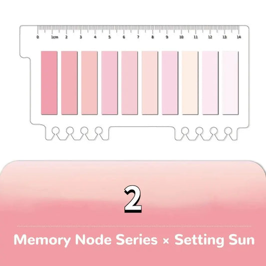 200 Sheets/set of Moranti Colored Index Stickers for Marking, Message Creative Stationery Stickers