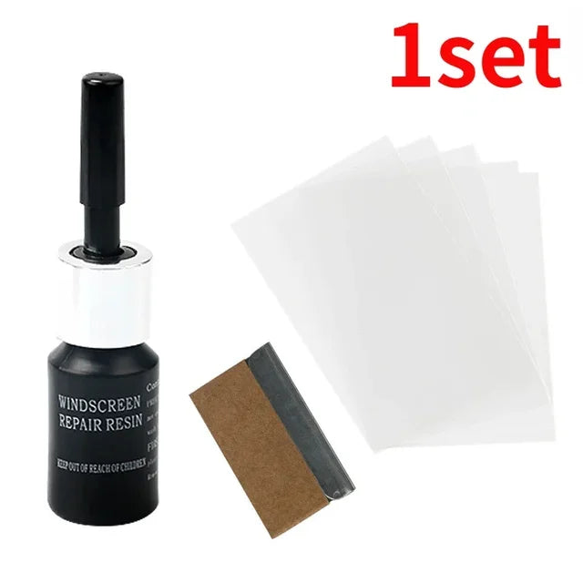 Car Glass Scratch Repair Fluid Agent Set, Vidro da janela do pára-brisas, Nano Crack, CrackResin Repair Tools, Auto Acessório