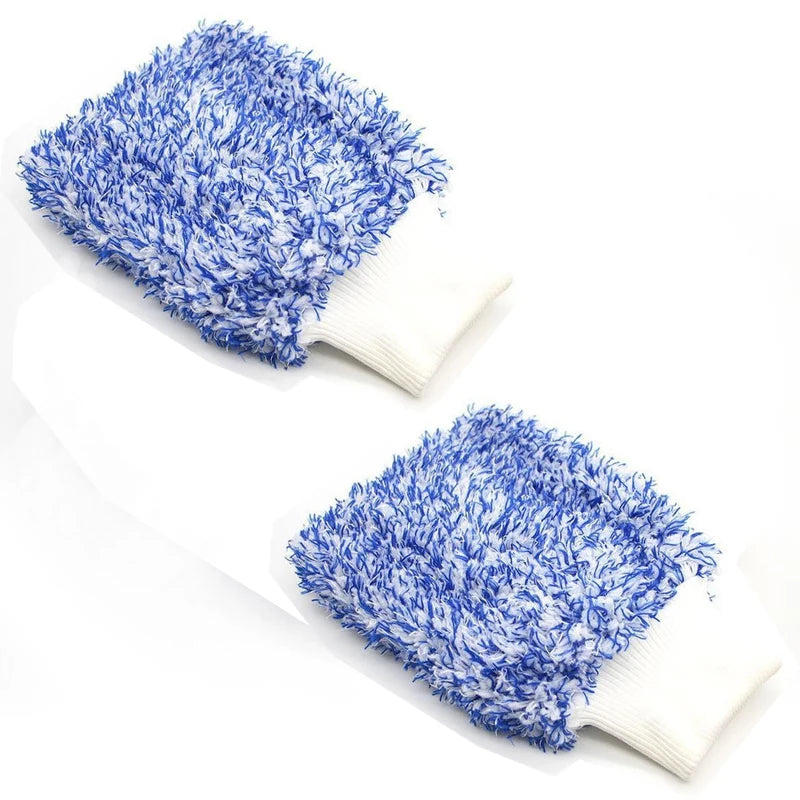 Guantes de limpieza de coche de microfibra suave de alta densidad, sin rayones, accesorios para vehículos