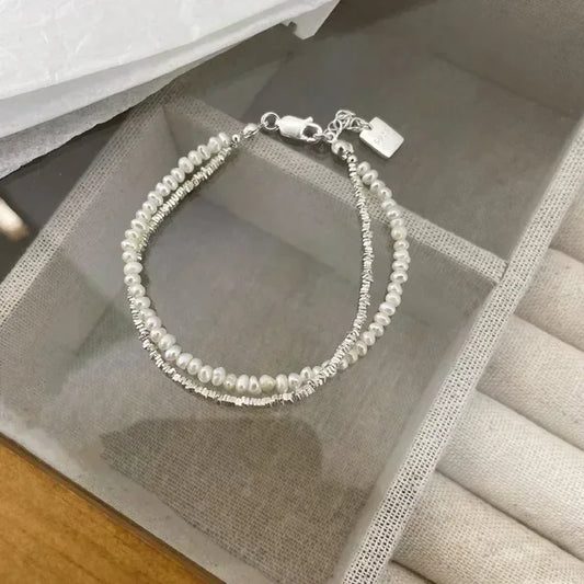 Pulseras de circonita de plata de ley 925 para mujer, con un dulce encanto brillante, cadena delicada, regalo, joyería de moda.