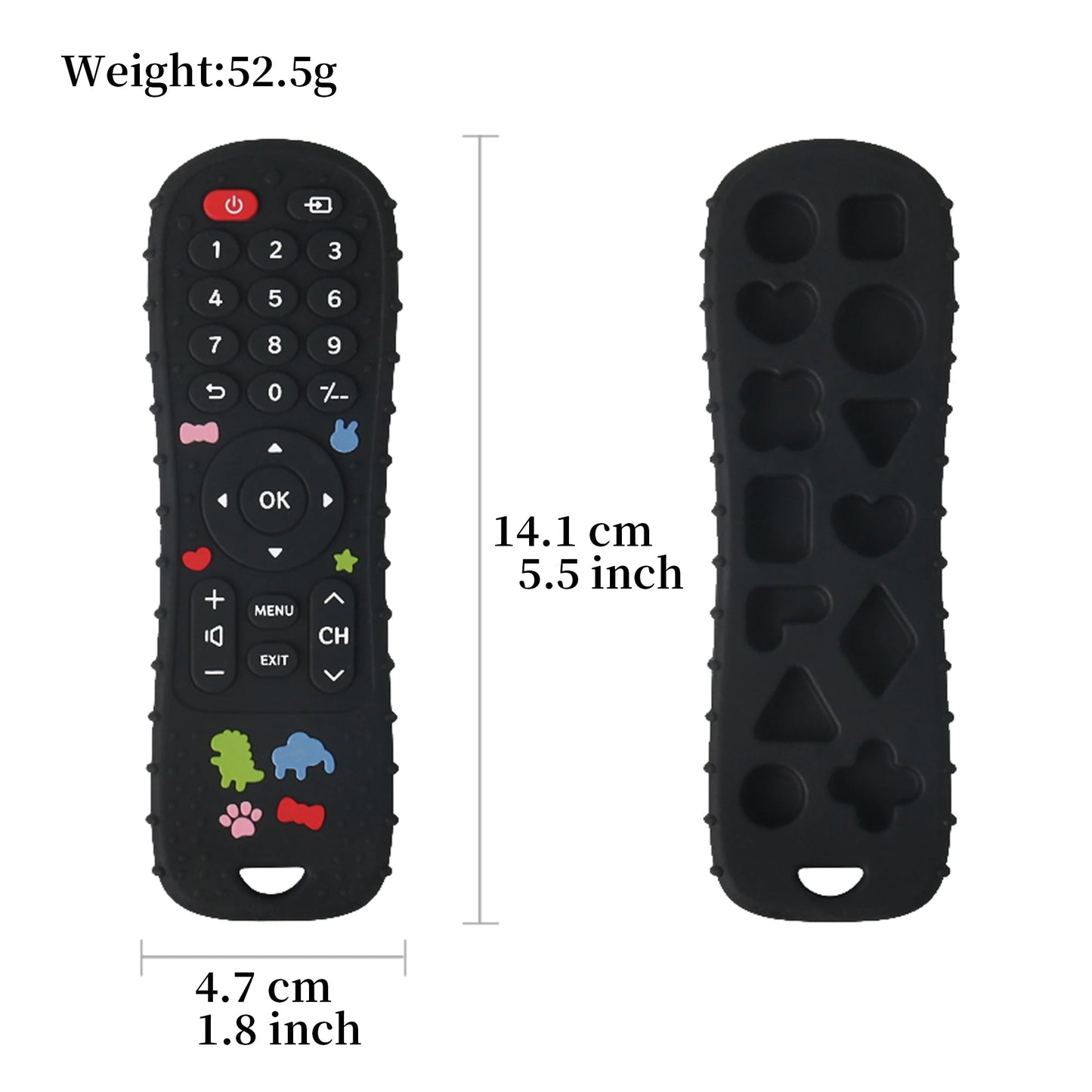 Silicone simulation remote control pressing toy grinding teeth glue