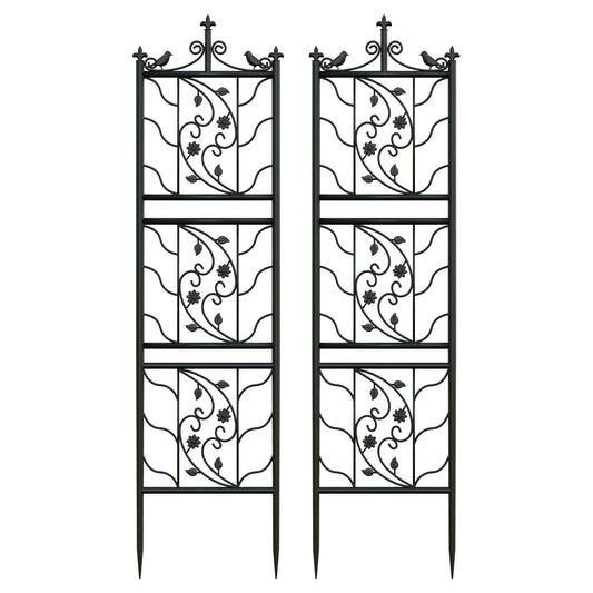 Enrejado de jardín de metal para plantas altas trepadoras, para verduras, uvas y flores.