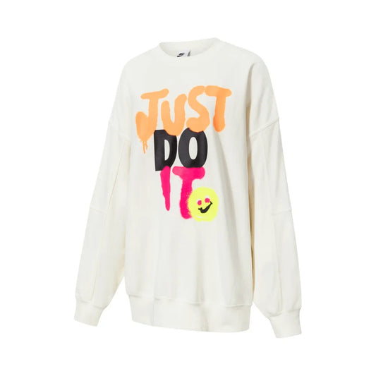 Sudadera con capucha de punto Nike AS W NSW CREW FLC OS SPRY GCEL para mujer 2024 HJ1504-133