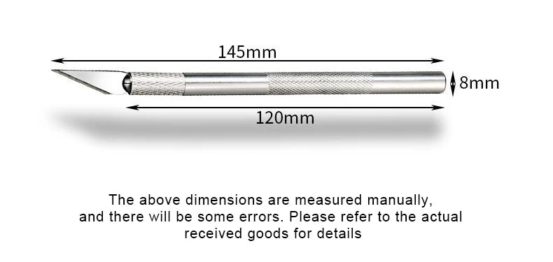 Non-Slip Metal Scalpel Knife Tools Kit Paper Cutter Engraving Craft Knives +5pcs Blades Mobile Phone PCB DIY Repair Hand Tools