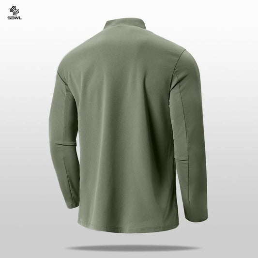 SBWL 2024 new autumn/winter men's outdoor sports running mountaineering cycling fitness long sleeve breathable elastic T-shirt