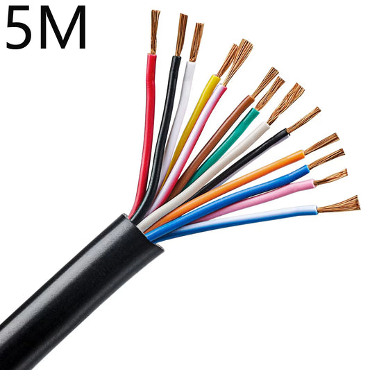 AOHEWEI Trailer Cable 13/7/5 Core 2/5 M Tow Rope Trailer Cable Black For Caravans Lorries Pkl Industry Trailer Accessories