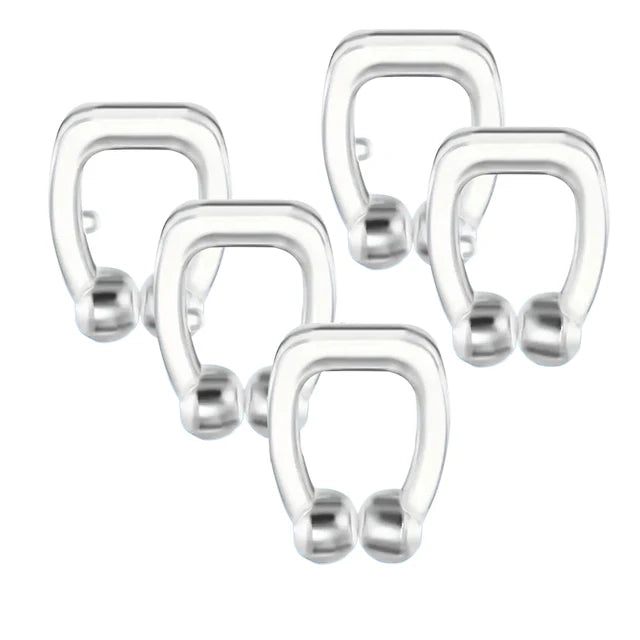 Dispositivo antirronquidos de silicona con imán, solución para dejar de roncar, cómodo y profesional para hombres y mujeres.