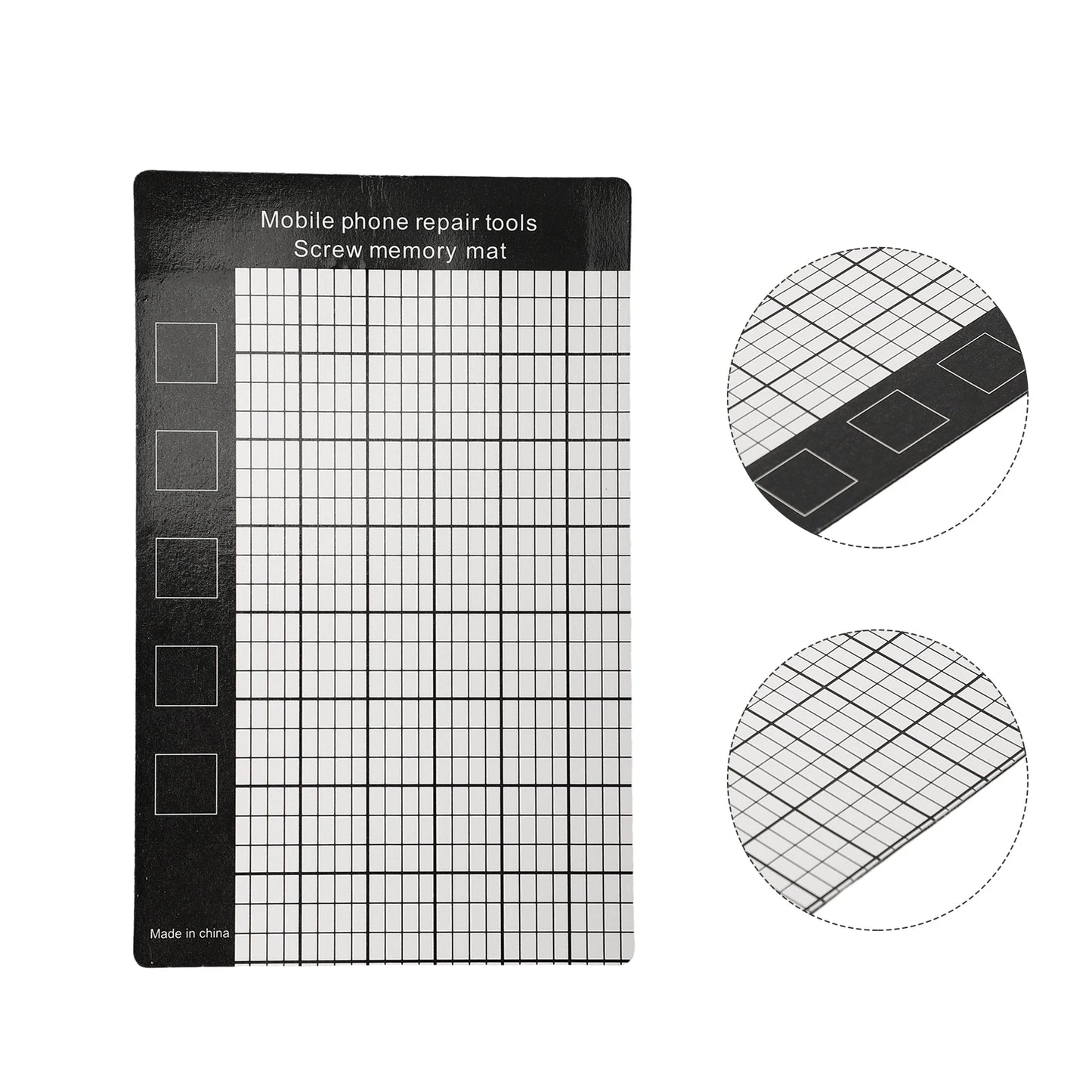 Tapete magnético para tornillos para reparación de teléfonos móviles, almohadilla de memoria funcional, herramientas de reparación, mantel individual, almohadilla magnética, 145 mm × 90 mm, 1 unidad