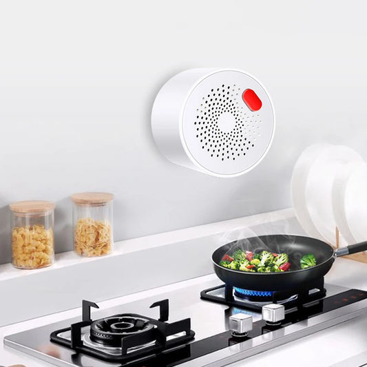 Sensor de gas natural Tuya Zigbee para hogares inteligentes, detector de fugas de gas GLP y combustible doméstico, protección contra incendios