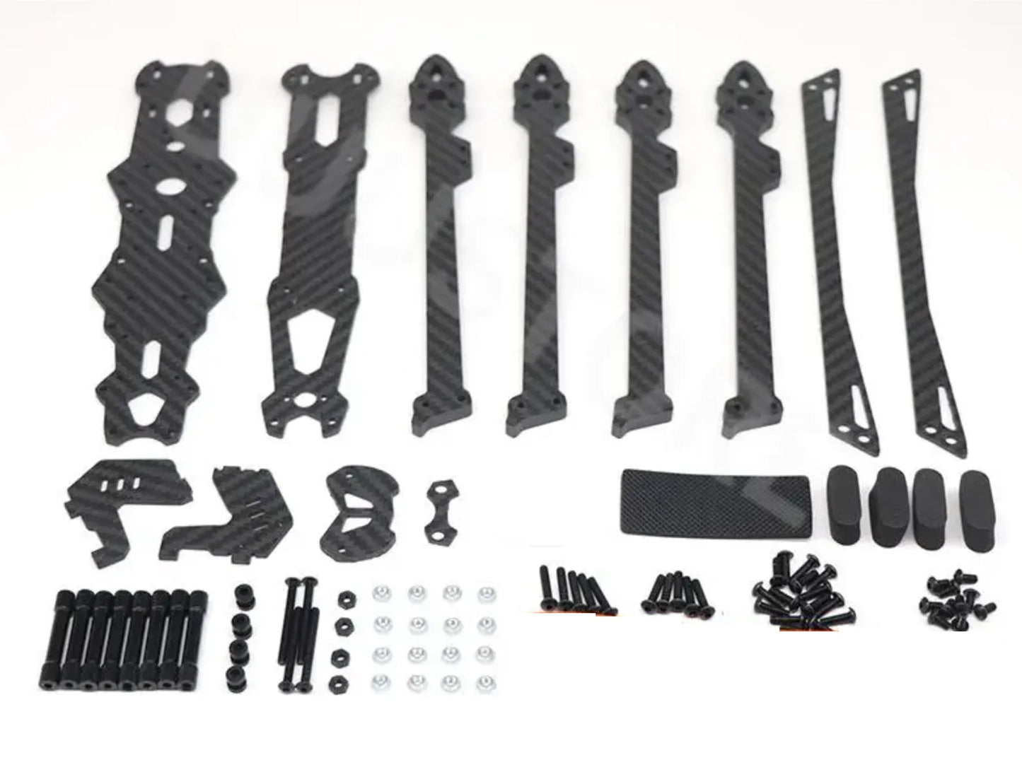 UUSTORE - Kit de estructura de fibra de carbono para dron de carreras, 3K, MARK4, V2, distancia entre ejes, RC, FPV, estilo libre, 8 pulgadas, 367 mm, 9 pulgadas, 387 mm, 10 pulgadas, 427 mm
