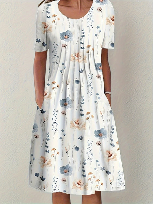Vestido casual solto para mulheres, moda elegante, novo temperamento