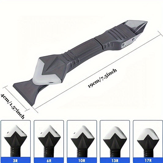 5 In 1 Silicone Scraper, Glue Remover Knife, Angle Beauty Sewing Spatula, Beauty Sewing Tool, Hand Tools, Silicone Caulking Tools, Sealant Finishing Tool, Grout Scraper, Reuse And Replace Great Tools For Kitchen Bathroom Wind