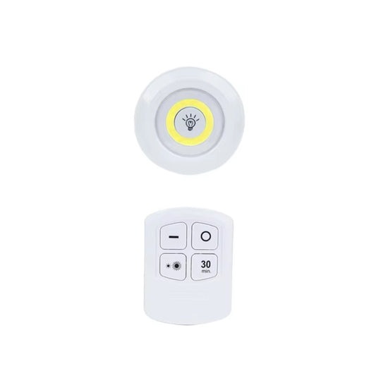 Dimmable LED Under Cabinet Lighting Kit with Remote Control - 6500K Cool White Light, Battery-Powered, Perfect for Closets & Kitchens (Batteries Not Included)