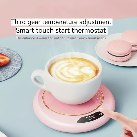 USB-Powered Electric Coffee Mug Warmer - Rapid Heating, Multi-Functional Thermal Coaster for Hot Beverages, Ideal for Home & Office Use, Coffee Warmer for Desk, Temperature, Water Bottle, Milk, Hot Chocolate