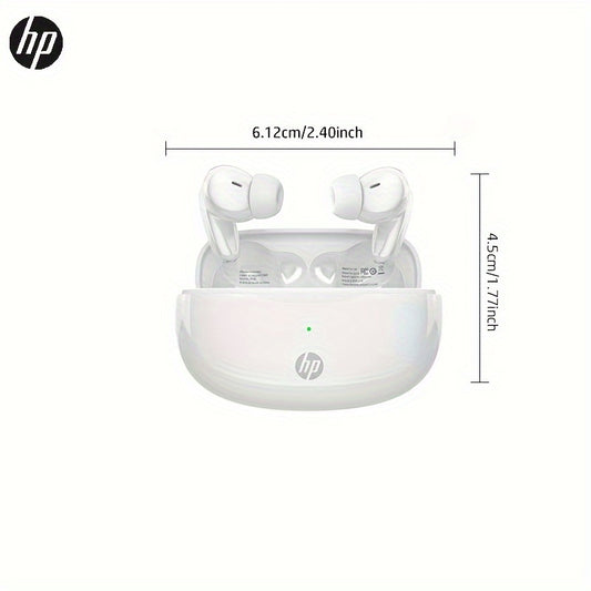 HP True Wireless Headphones ENC Noise Cancelling Earbuds - Comfortable For IPhone/ Android, Built-in Microphone Sweat Resistant Earphones, Wireless Headphones