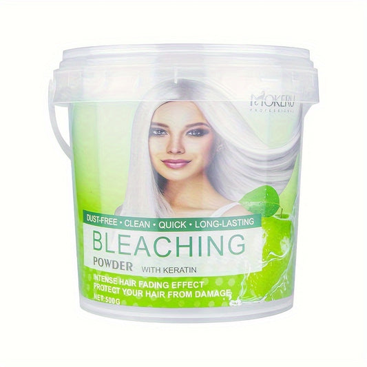MOKERU Hair Bleach Powder 500g - Quick Lightening & Natural Shade Restoration, No Foam or Heat Damage, Ideal for Normal Hair Types