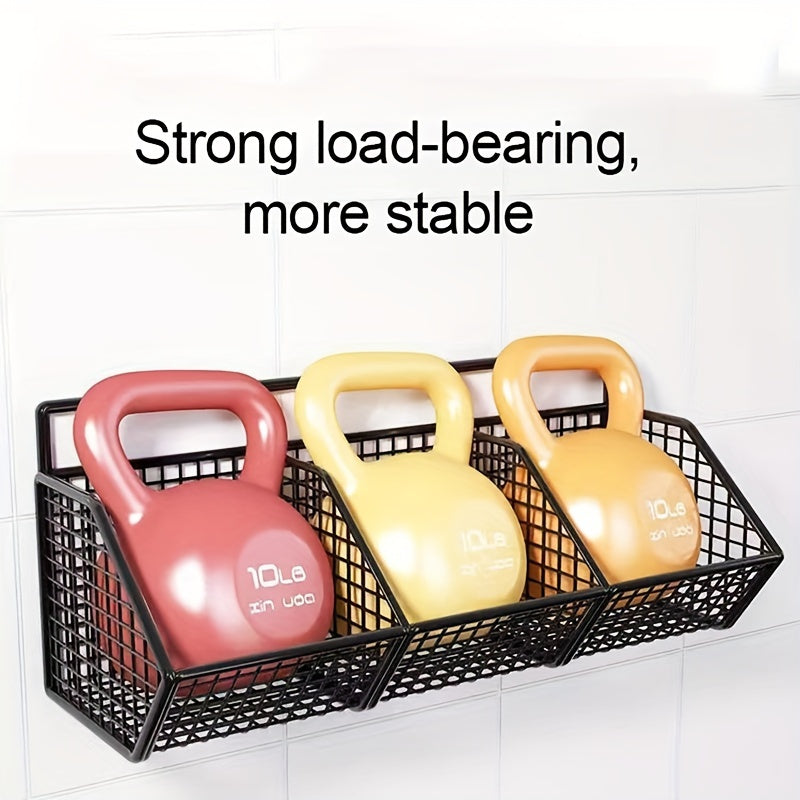 1 cesta de almacenamiento de cocina de pared - Estante colgante multiusos para ajo, cebolla y verduras - Contenedores duraderos - Perfecto para baños y cocinas pequeñas, accesorios de baño