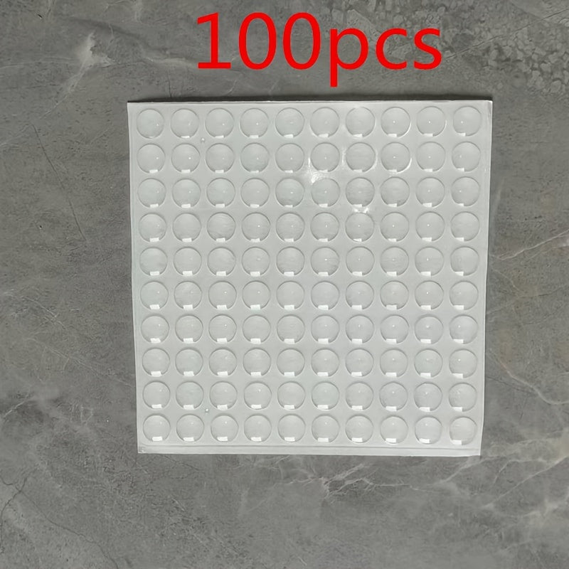 Tope de puerta autoadhesivo de goma, amortiguador de golpes, para gabinete, alfombrilla de silicona para muebles, almohadilla protectora, 50/100 unidades