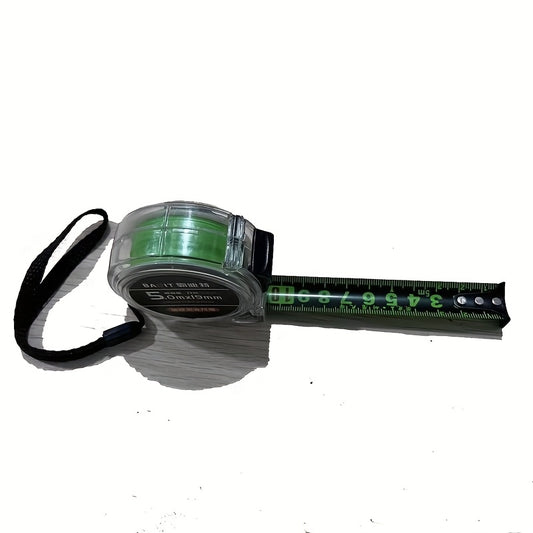 High-Precision Self-Locking Fluorescent Steel Tape Measure Set - 5.0-meter & 7.0-meter, Durable, Anti-Drop Design with Protective Case, Ideal for Home Use