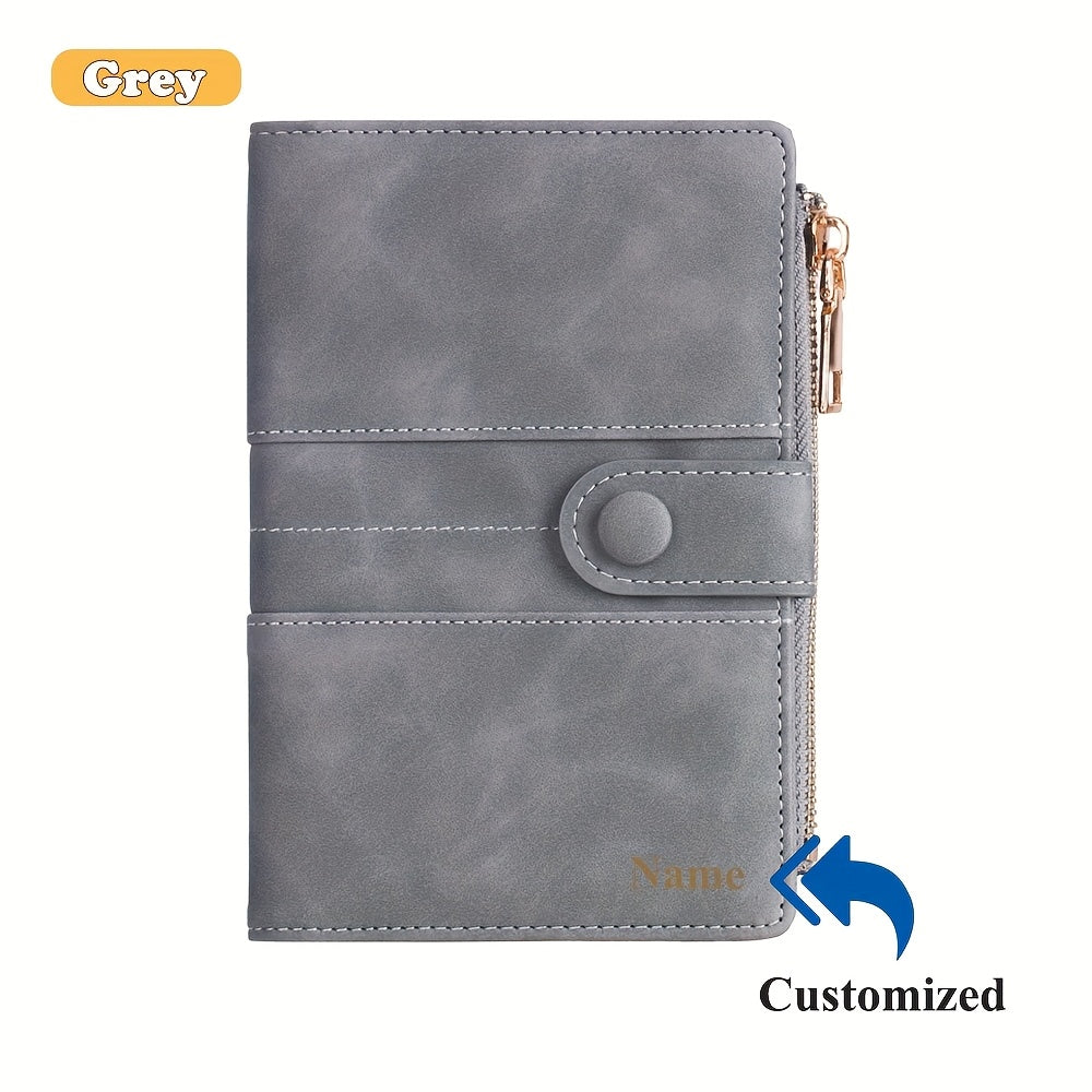 Fashion RFID Anti-theft Travel Wallet - Spacious and Safe, with Zipper Closure, Can Hold Passport, Bank Cards, Credit Cards, Photos, ID Cards, SIM Cards, Change, with Zipper Closure, Suitable for Going Out, Gift, Plot Person