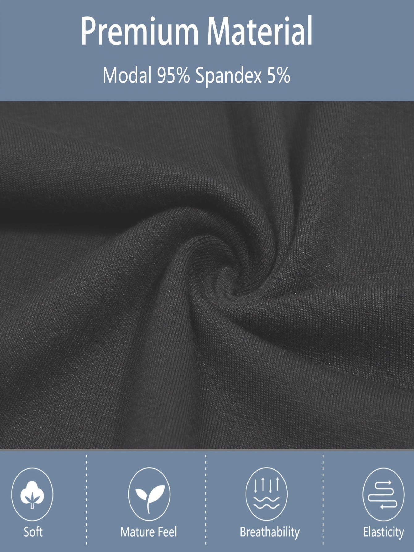 4pcs Combination Modal Men's Long Boxer Briefs