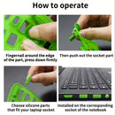 16pcs Silicone Dust Plug Set for Laptops - USB Port Covers &amp; Accessories