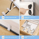 Cinta de nailon resistente para gestión de cables (20 unidades): diseño de fácil bloqueo para una organización ordenada de los cables y resistente a arañazos.