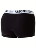 10pcs Men's Breathable Boxer Briefs - Comfort Stretch, Solid Color, Casual &amp; Sporty Underwear