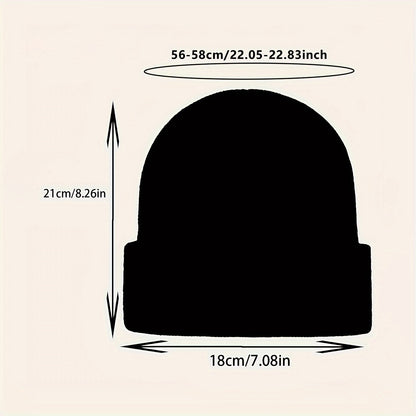 Milano Italy Embroidered Acrylic Skullies & Beanies for Women, 1 or 2-Pack - Elastic Lightweight Warm Knit Caps for Fall Winter Outdoor Activities