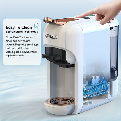 Cafetera de cápsulas 5 en 1 CAFELFFE, control de temperatura (frío/caliente), calefacción, compatible con Dolce Gusto, K-CUP, cápsulas de café y café molido, cafetera automática para la cocina del hogar, gran regalo para Halloween y Navidad.