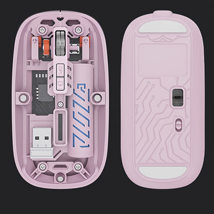 Wireless Mouse, Dual-Mode Mouse, Rechargeable Mouse, Low-Power And Long Battery Life, Comfortable Touch, Ergonomic Design, Streamlined Curved Surface Design Closely Attached To The Palm, Suitable For Gaming, Office And Entert