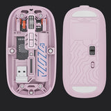 Wireless Mouse, Dual-Mode Mouse, Rechargeable Mouse, Low-Power And Long Battery Life, Comfortable Touch, Ergonomic Design, Streamlined Curved Surface Design Closely Attached To The Palm, Suitable For Gaming, Office And Entert