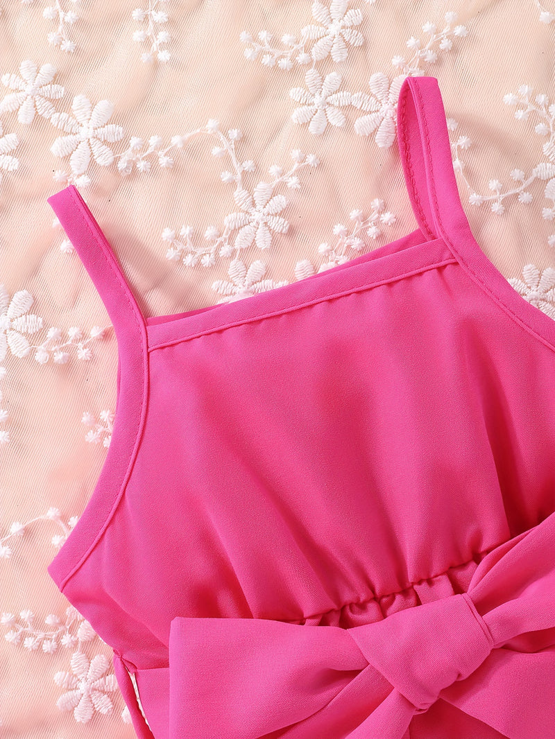 Baby Girls Fashion Button Long Sleeve Lapel Collar Coat + Bow Pleated Suspender Skirt Two-piece Set Outdoor Clothing