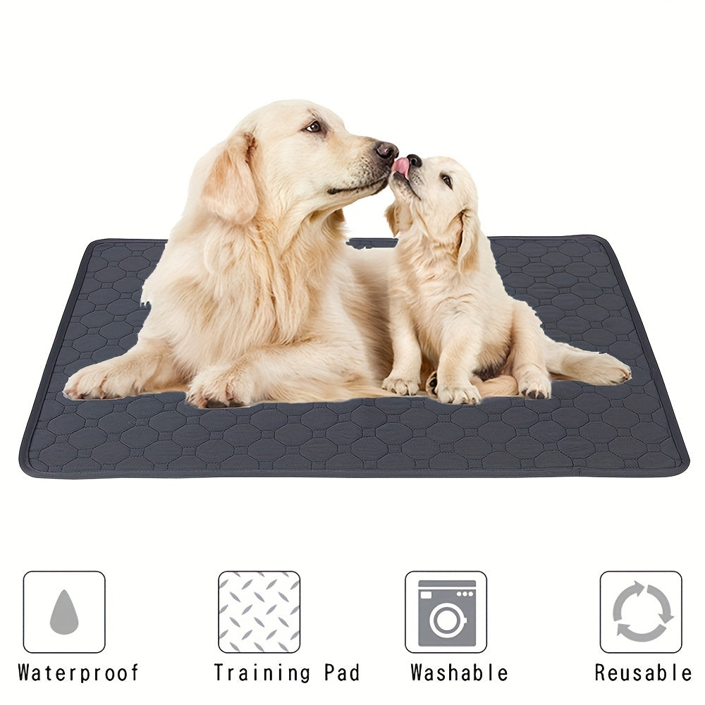 Washable Reusable Pet Pee Pad - Four-Layer Waterproof Dog Training Pad With Absorbent Core - Ideal For Housebreaking, Incontinence, And Travel - Cat Diaper And Dog Mattress Alternative